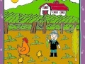 Game Farmer and Vegetables Coloring