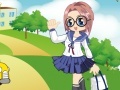 Game The schoolgirl in style of an anime