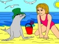 Game Rossy Coloring games - Summer holiday