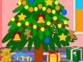 Game Cartoon xmas tree coloring page