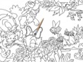 Game Donald's garden online coloring page