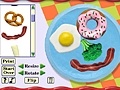 Game Funny faces out of food