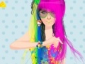 Game Multicolor dyed hair girl 