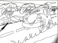 Game The car online coloring page