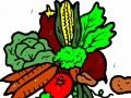 Game Coloring Book: vegetables