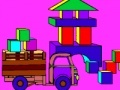 Game Coloring: Castle of colorful cubes