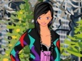 Game Girl in Ripped Jeans Dress Up