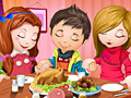 Game Cute Children Thanksgiving Day
