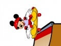 Game Mickey On A Skateboard