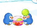 Game Penguins and ice cream balls