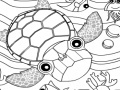 Game Rosy Coloring: Turtle and Friends