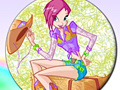 Game Winx Tecna Style Round Pazzle