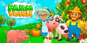 Farm Town: Happy village near small city and town 